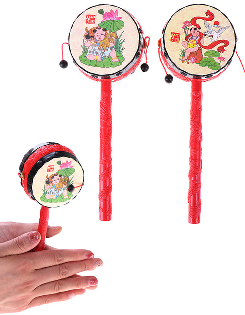 Load image into Gallery viewer, Drum Spin Fun Toys Hand Bell Music Toys
