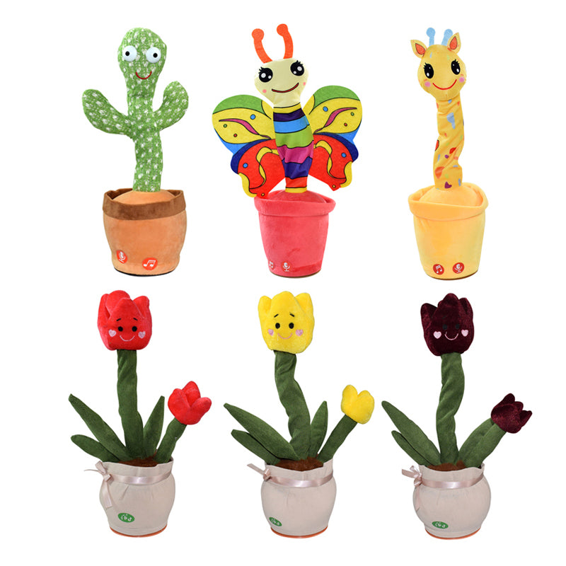 Dancing Cactus Toys Repeat music Electronic Plush Toy